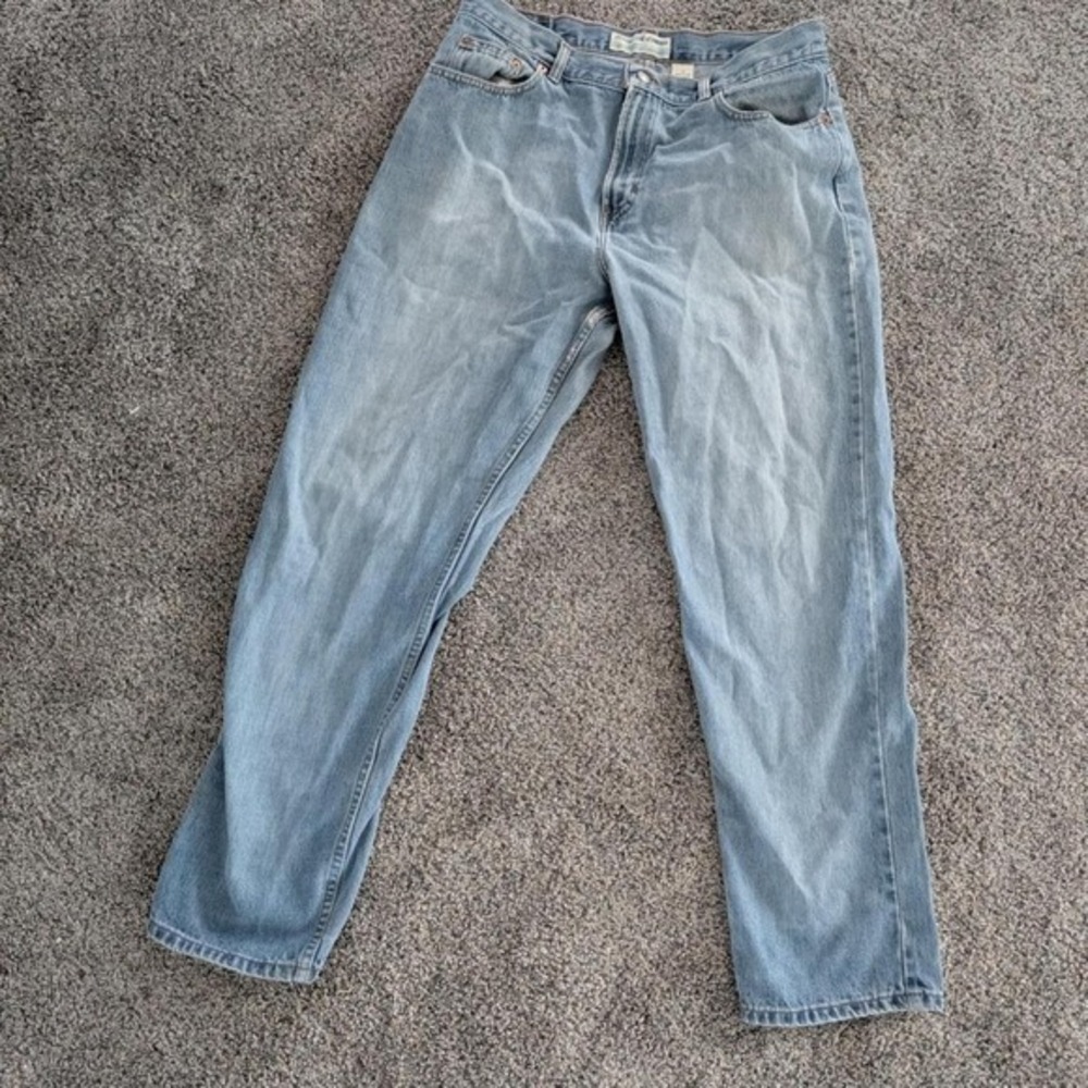 Y2K Old Navy Relaxed Jeans Light Wash‎ Blue High Waist Denim Womens Size 16